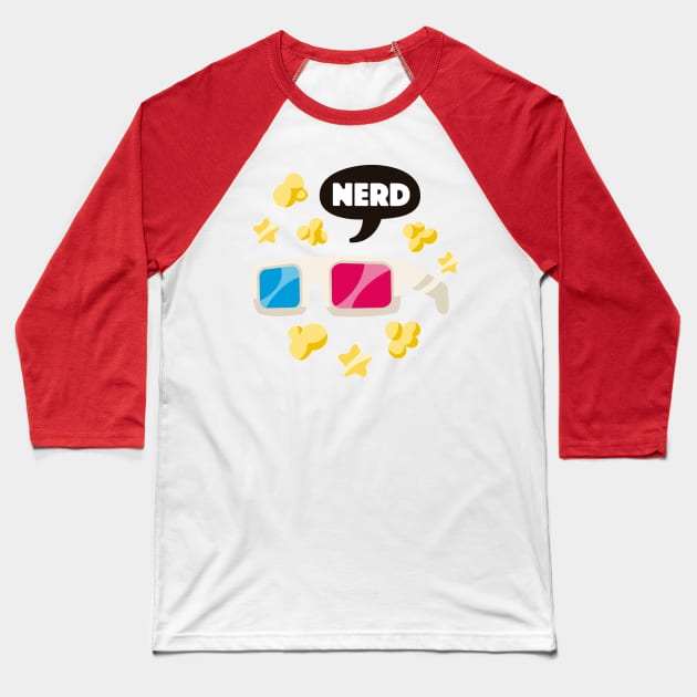 Movie Nerd Baseball T-Shirt by Fenomeno